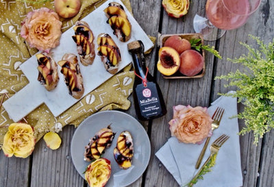 Balsamic Peach Canapes Recipe