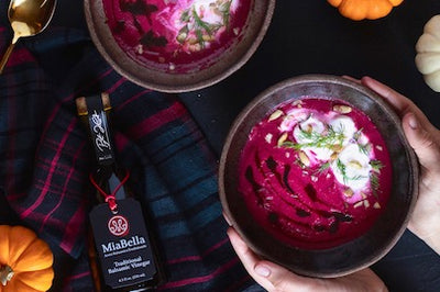 Balsamic Roasted Beet Soup