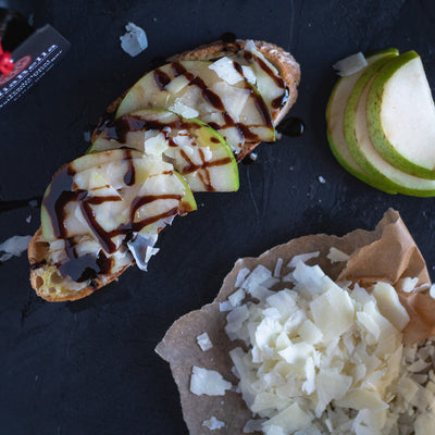 Pear & Parmesan Bruschetta